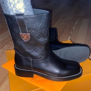 Louis Vuitton Leather Mini Boots